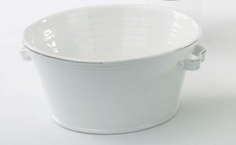 380806 Chelsea House Hand Painted Ceramic Italian Pesaro Wine Cooler