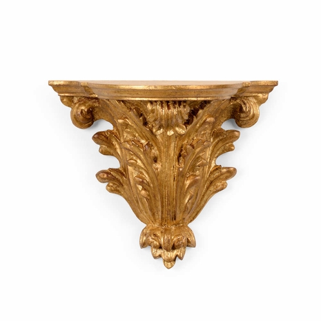 381016 Chelsea House Gold Leaf Finish Gold Leaf Finish Borghese Bracket - Gold