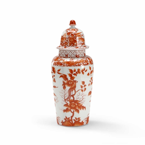 381766 Chelsea House Hand Decorated Porcelain Pumpkin Temple Jar