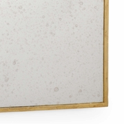382021 Chelsea House 60in. Wrought Iron Baker Street Mirror - Gold with Antique Gold/Antique Finish