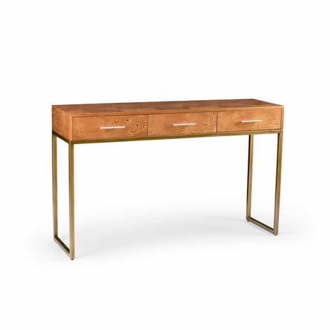 382113 Chelsea House Wood Iron Frame Andres Console