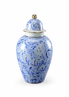 382539 Chelsea House Marbleized Covered Urn (Lg)