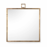 382677 Chelsea House Square Mirror - Brass