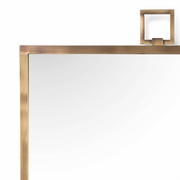 382677 Chelsea House Square Mirror - Brass