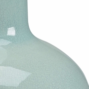 382685 Bradshaw Orrell 18.5in. Celadon Glaze Wicker Vase - Celadon with Porcelain Finish