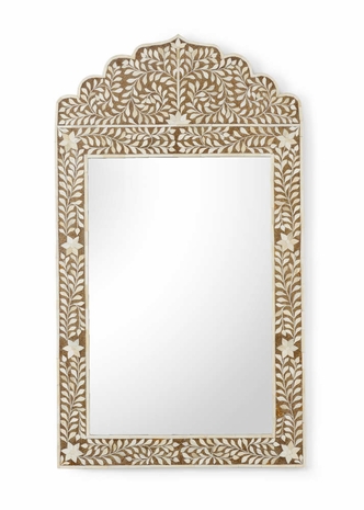 383012 Chelsea House Crown Mirror - Brown
