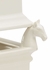 383207 Chelsea House Bradshaw Orrell Porcelain White Rectangular Horse Planters