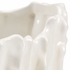 383215 Chelsea House 8in. Porcelain Rhinehart Bowl - White with White Glaze Finish