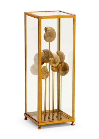 383276 Chelsea House Iron Antique Gold Leaf Ammonoidea Collection