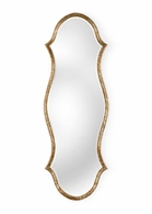 383295 Bradshaw Orrell 74in. Wood Solomon Mirror with Antique Gold Leaf/Clear Finish