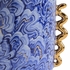 383367 Chelsea House Porcelain Blue/White Glaze Swirl Handle Vase - Blue
