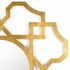 383483 Chelsea House Claire Bell Iron Antique Gold Leaf Sharqi Mirror - Gold