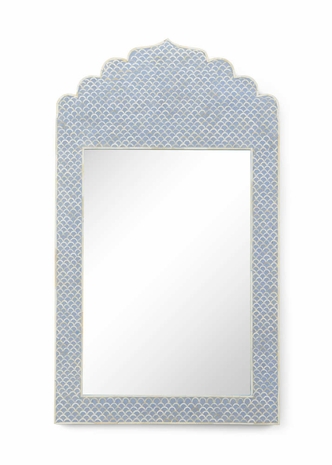 383487 Chelsea House Crown Mirror - Blue