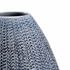 383493 Chelsea House 14in. Porcelain Granger Vase - Blue with Cream/Black Glaze Finish