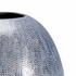 383497 Chelsea House 25.5in. Ceramic Tall Granger Vase - Blue with Cream/Black Glaze Finish