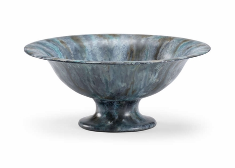 383513 Chelsea House Bradshaw Orrell Brass Verdi Zinc Pedestal Bowl (Lg)