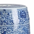383620 Chelsea House 16in. Ceramic Zue Garden Seat with Blue/White Glaze Finish