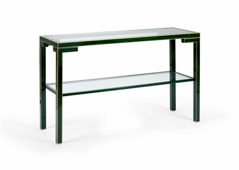 383658 Chelsea House Decker Console - Malachite