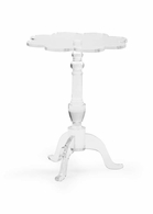 383664 Chelsea House 23.5in. Acrylic Mount Pleasant Side Table with Clear Finish