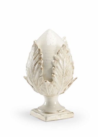 383825 Chelsea House Porcelain Aged Cream Glaze Small Cream Artichoke