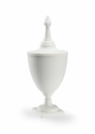 383826 Chelsea House 33in. Ceramic Bisque Urn with White Bisque Finish