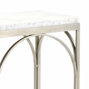 383900 Chelsea House Jamie Merida Marble Natural Gray Arches Console Table