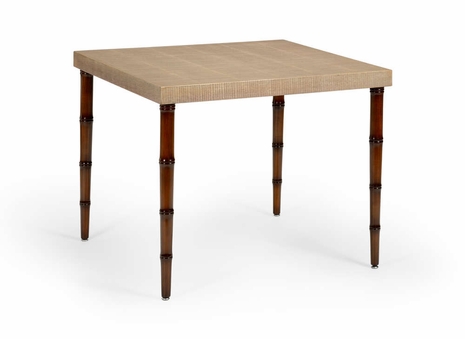 383919 Chelsea House Bradshaw Orrell Wood Textured Brown Nashville Table