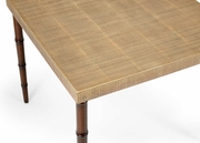 383919 Chelsea House Bradshaw Orrell Wood Textured Brown Nashville Table
