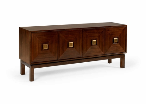 383960 Chelsea House Wood/Veneer Walnut Sheffield Credenza