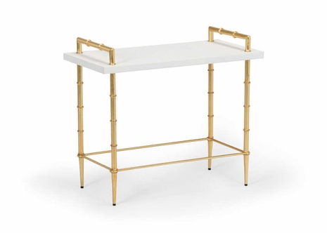 383967 Chelsea House Harris Drink Table - White