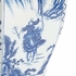 383997 Chelsea House 20in. Porcelain Jin Dynasty Covered Urn with Blue/White Glaze Finish
