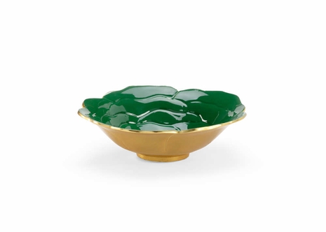 384056 Chelsea House Green Enameled Bowl (Sm)