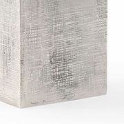 384122 Chelsea House Metal Polished Nickel Macon Vase - Nickel (Lg)