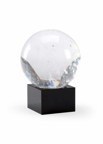 384236 Chelsea House Crystal Clear/White/Black Crystal Ball (Sm)