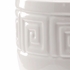 384297 Bradshaw Orrell 19.5in. Ceramic Grecian Urn I with White Glaze Finish