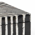 384451 Chelsea House 4.5in. Wood Razor Shell Box with Black/White Razor Shell Finish