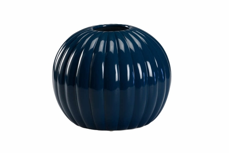 384469 Chelsea House Ceramic Teal Glaze Jupiter Bowl Vase - Teal