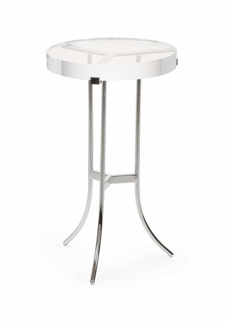 384644 Chelsea House Ragsdale Acrylic Side Table