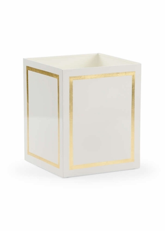 384702 Claire Bell Ibiza Wastebasket - Gold