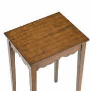 384795 Chelsea House 28in. Wood Regency Lamp Table with Antique Brown Finish