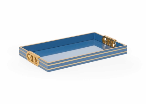 384804 Shayla Copas Serving Tray - Blue