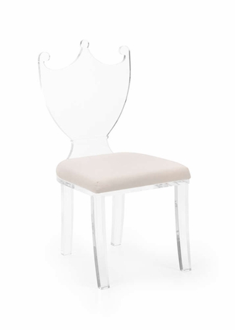 384808 Chelsea House Regency Hall Chair - Clear
