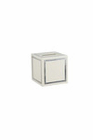 384887 Claire Bell Ibiza Tissue Box - Silver
