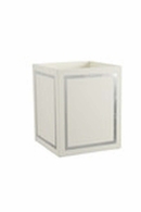 384888 Claire Bell Ibiza Wastebasket - Silver