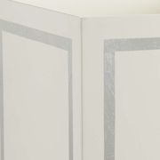 384888 Claire Bell Ibiza Wastebasket - Silver