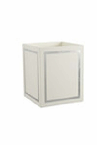 384888 Claire Bell Ibiza Wastebasket - Silver