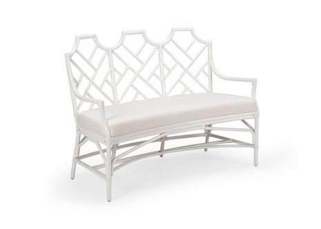 384978 Chelsea House Godwin Bench - White