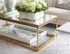 384988 Shayla Copas Cocktail Table - Gold