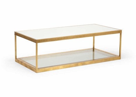 384988 Shayla Copas Cocktail Table - Gold