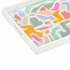 385164 Chelsea House 2.5in. Wood/Glass Coloring Tray with White/Hand Painted/Clear Finish